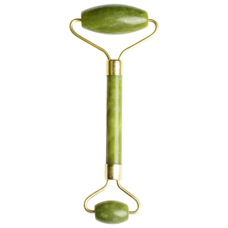 2Pcs Jade Massagers for Face Body Gua Sha Scraper Beauty Facial Roller Set Natural Gouache Stone Massage Slimming Skin Care Lift