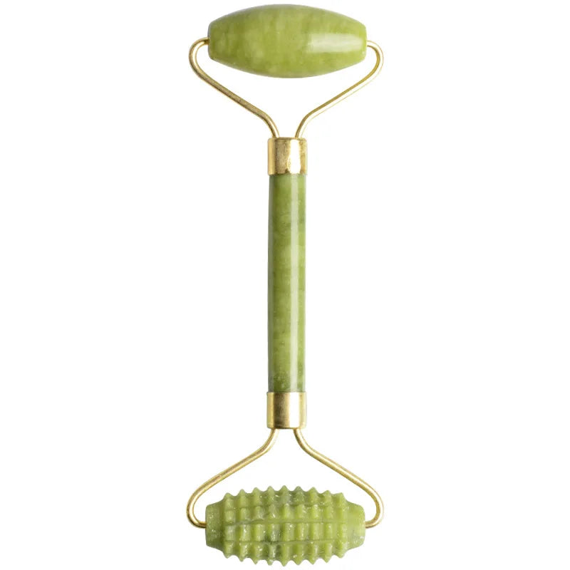 2Pcs Jade Massagers for Face Body Gua Sha Scraper Beauty Facial Roller Set Natural Gouache Stone Massage Slimming Skin Care Lift