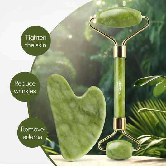 Duna Glow™ Jade Roller & Gua Sha Szett ✨